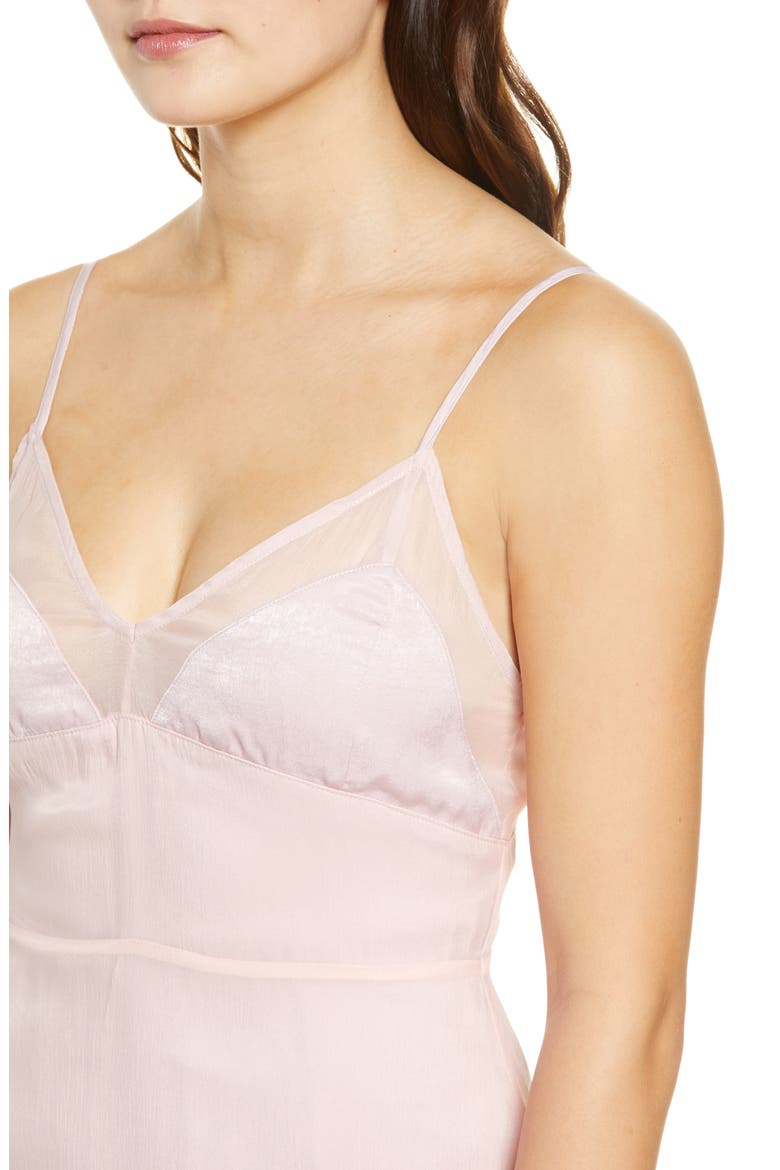 Satin Contrast Slipdress, Alternate, color, MAUVE