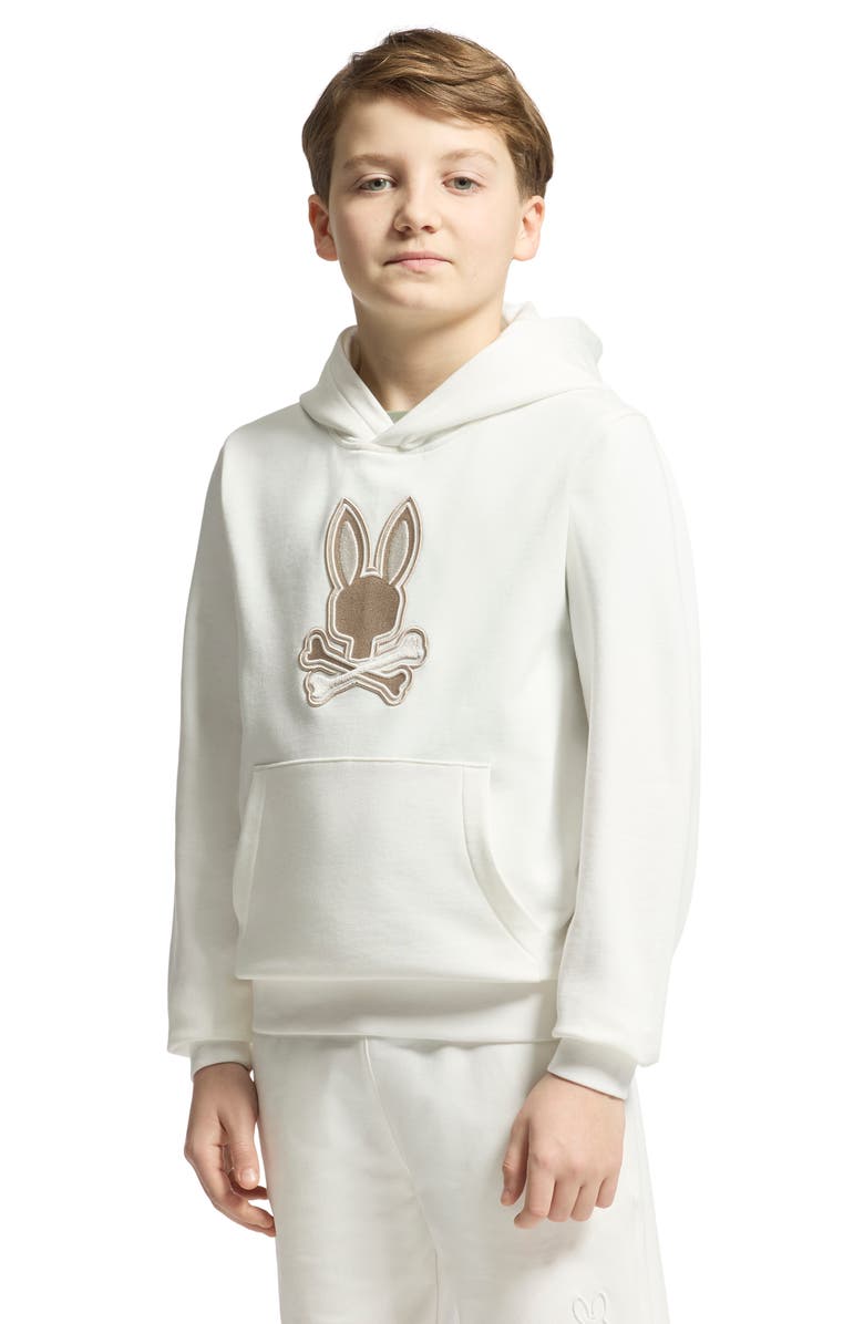 Psycho Bunny Kids' New Castle Embroidered Graphic Hoodie, Alternate, color, 