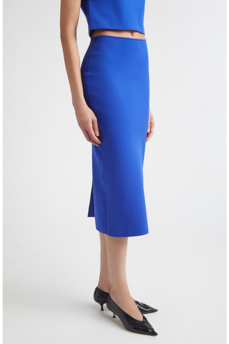 Technical Midi Sweater Skirt, Alternate, color, BLUEBELL