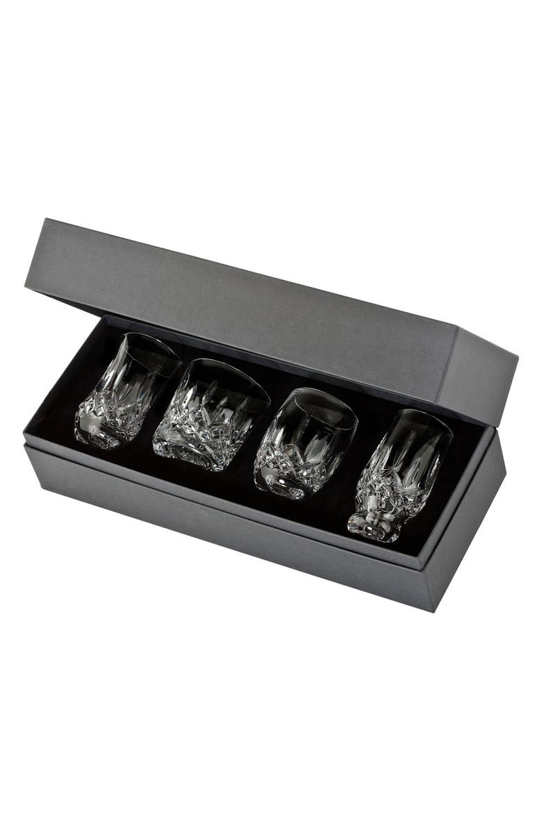 Waterford Lismore Connoisseur Assorted Set of 4 Lead Crystal Tumblers, Main, color, Clear