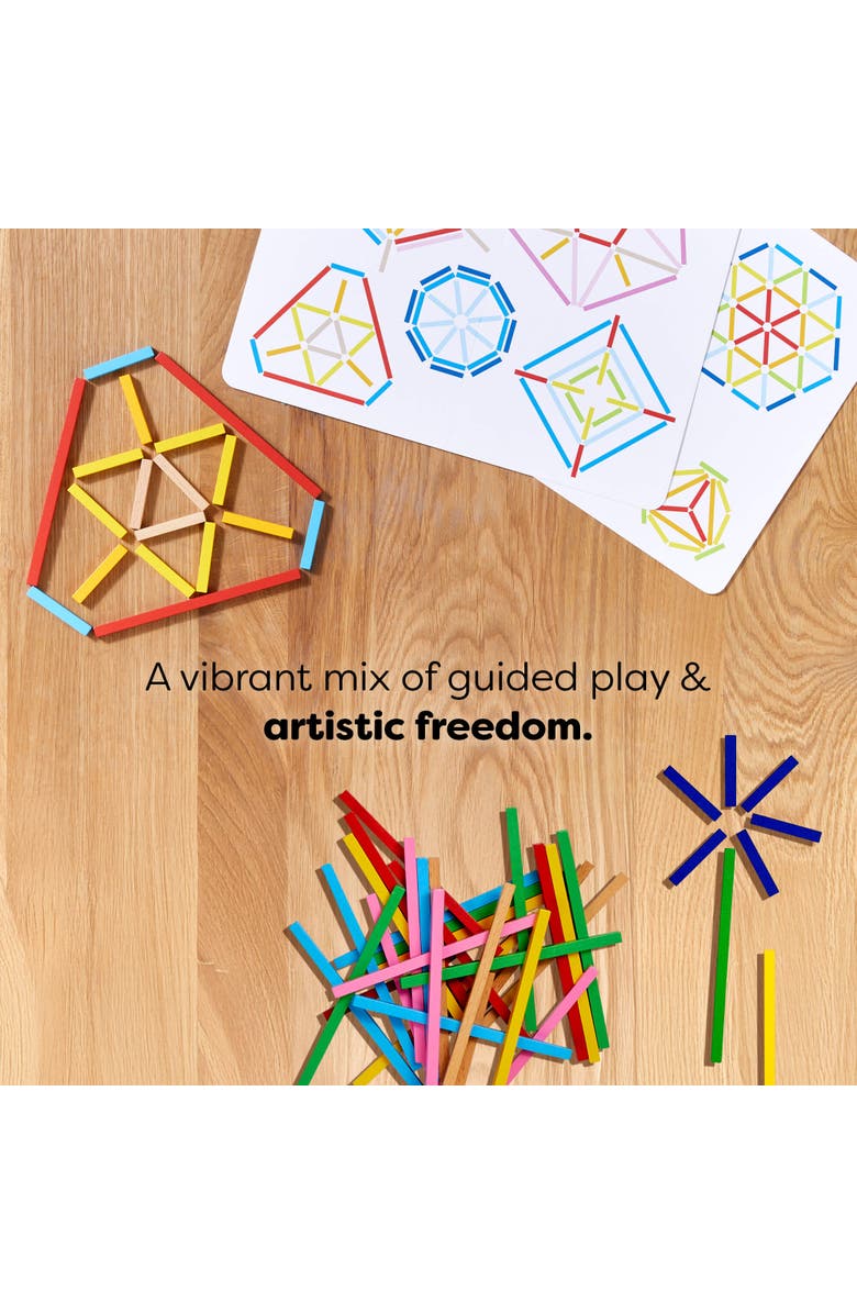 HABA Stabix Wooden Arranging and Matching Game Montessori Toy, Alternate, color, Multi