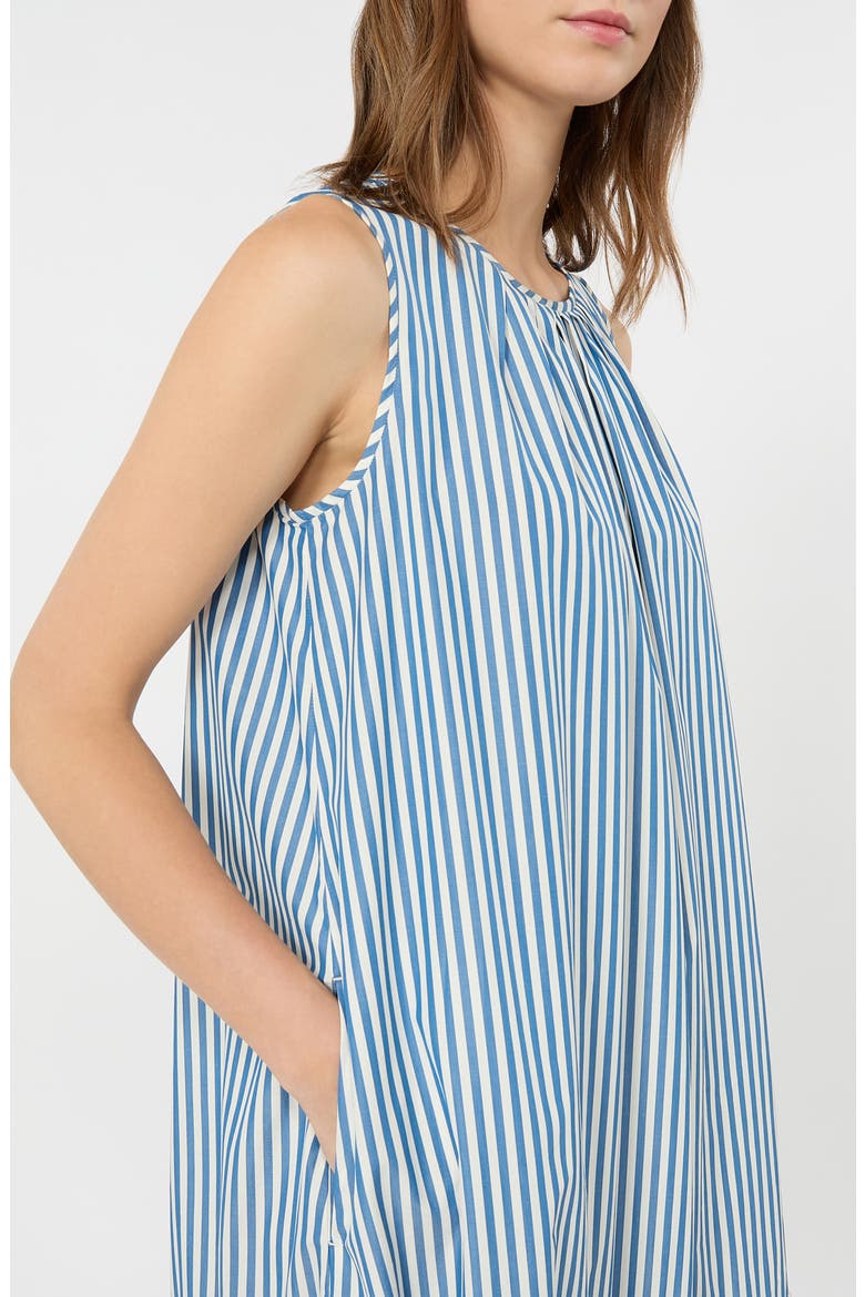 Capo Stripe Cotton Maxi Dress, Alternate, color, CORNFLOWER BLUE