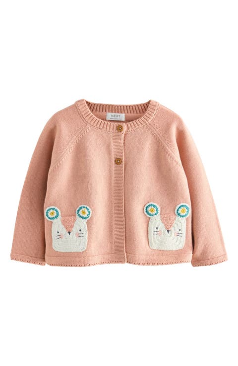 Kids' Mouse Pocket Cardigan (Baby & Little Kid)
