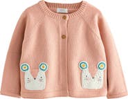 NEXT Kids' Mouse Pocket Cardigan