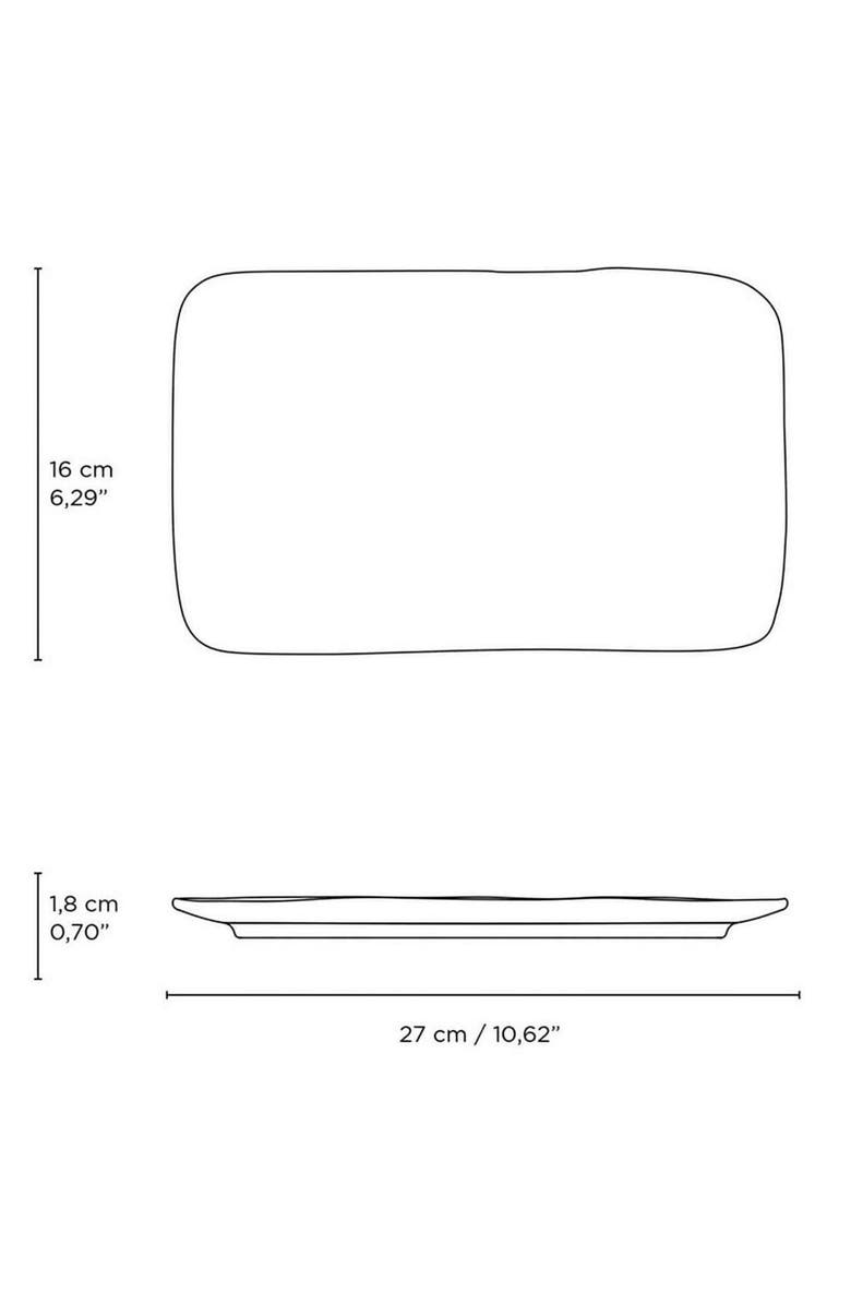 Porto Brasil Rectangular Platter Juta Medium Set of 4, Alternate, color, Dust