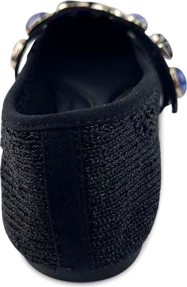 Kenneth Cole Zeta Stones Embellished Knit Ballet Flat, Alternate, color,