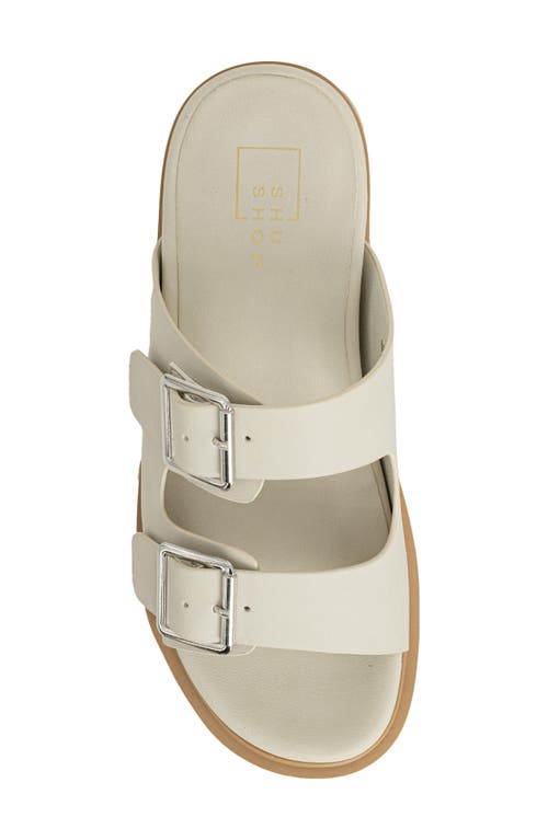Shushop Lucinda Platform Slide Sandal In Multi