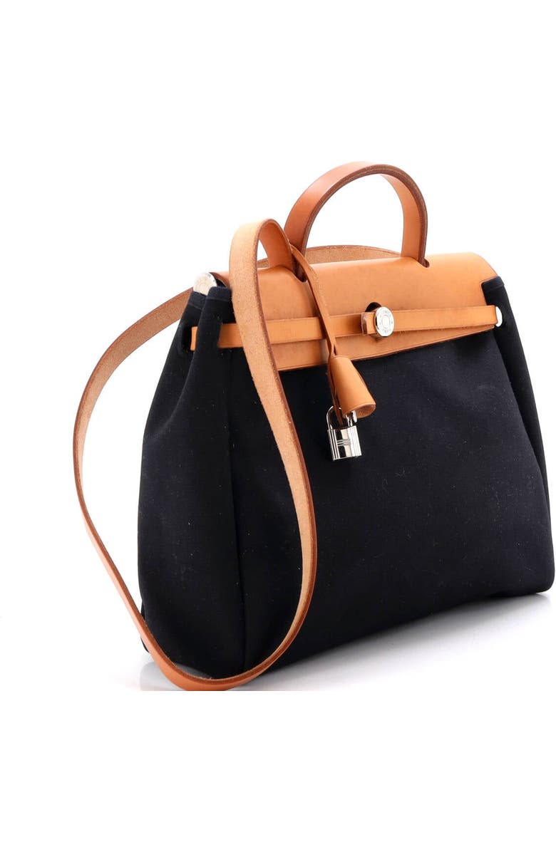 Pre-Owned Hermes Herbag Toile and Leather PM, Alternate, color, Ecru