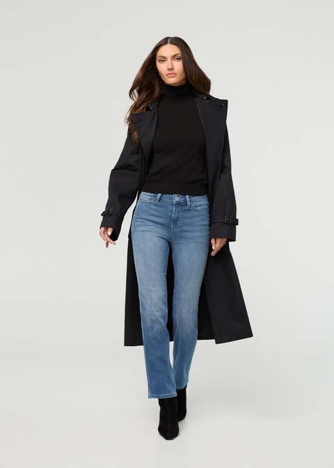 Performance Denim Luxe High Rise Slim Straight