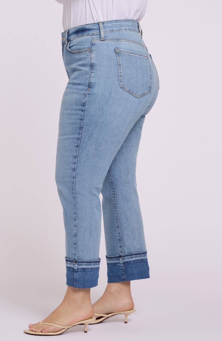 NYDJ Bailey High Waist Release Hem Cuff Ankle Jeans, Alternate, color, Mist Springs