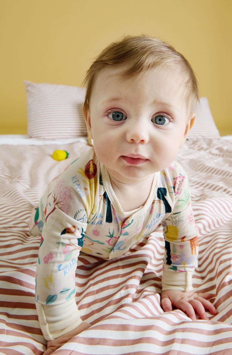 Magnetic Me Wanderlust Travel Print Magnetic Convertible Romper, Alternate, color, 