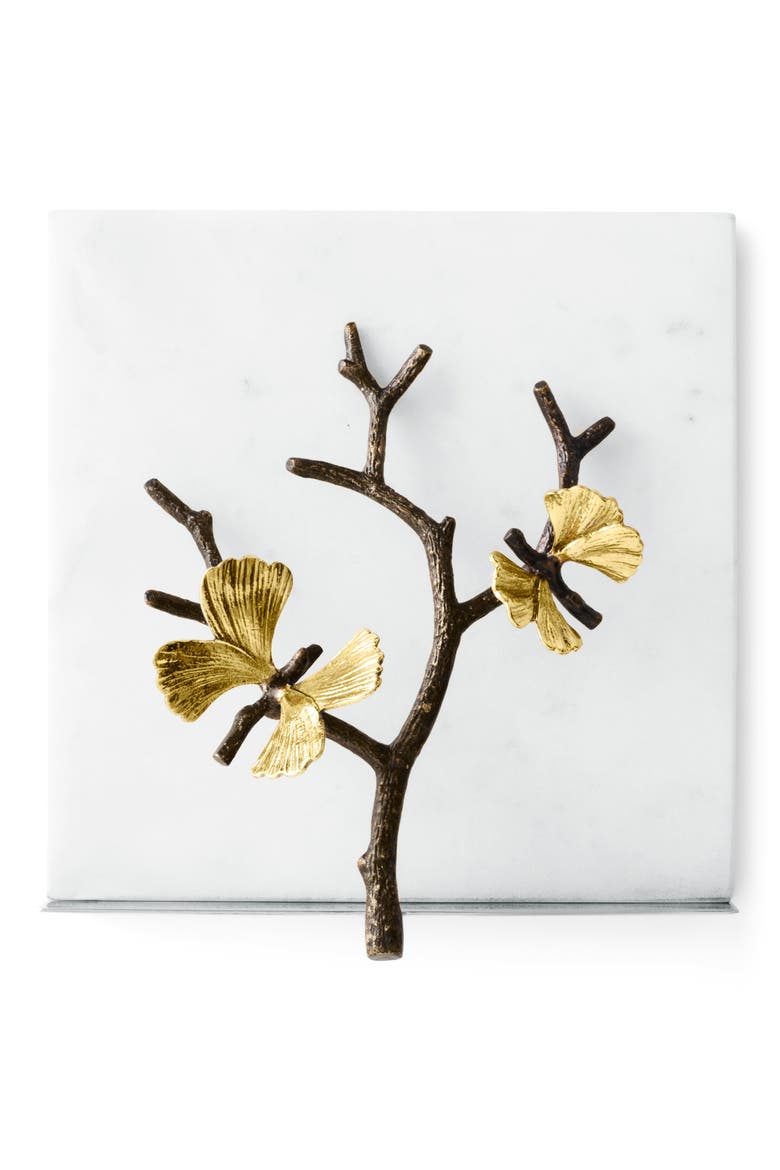 Butterfly Ginkgo Dinner Napkin Holder, Main, color, NO COLOR
