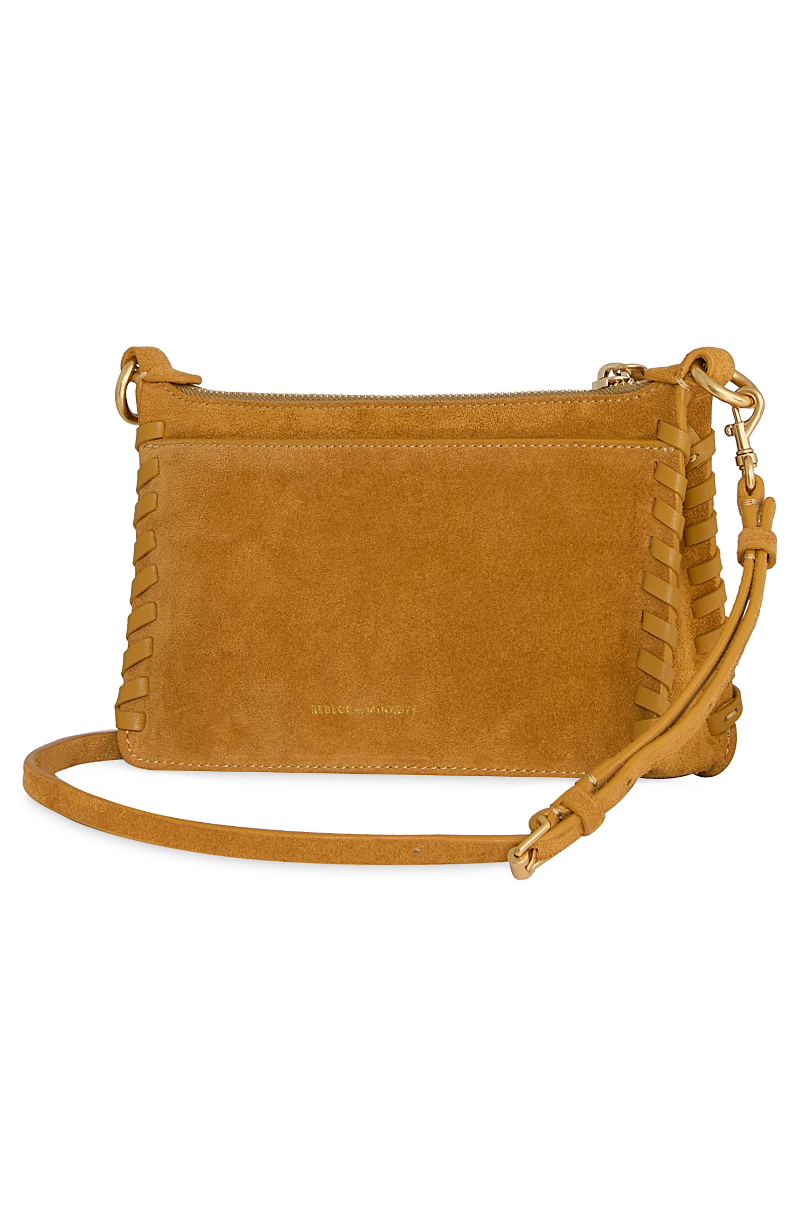 Rebecca Minkoff Darren Whipstitched Mini Top Zip Crossbody Bag, Alternate, color, 