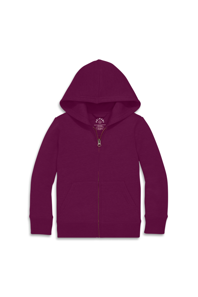 Cozy Fleece Zip Hoodie  (toddler, Little Kid, & Big Kid), Main, color, Raisin