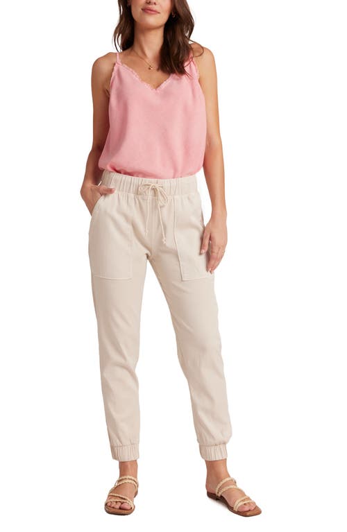 Bella Dahl Pocket Joggers In Linen Sand