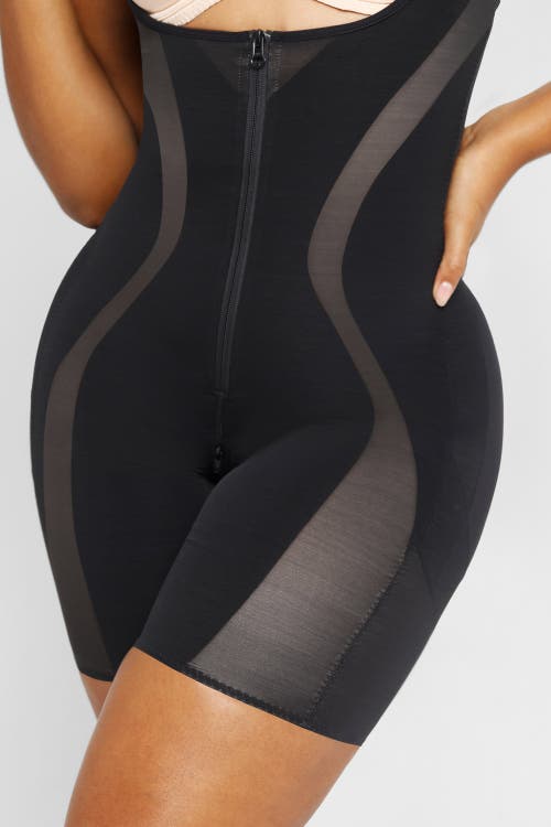 Shapellx Inner Armor X Comfy Sculpting Bodysuit In Onyx Black
