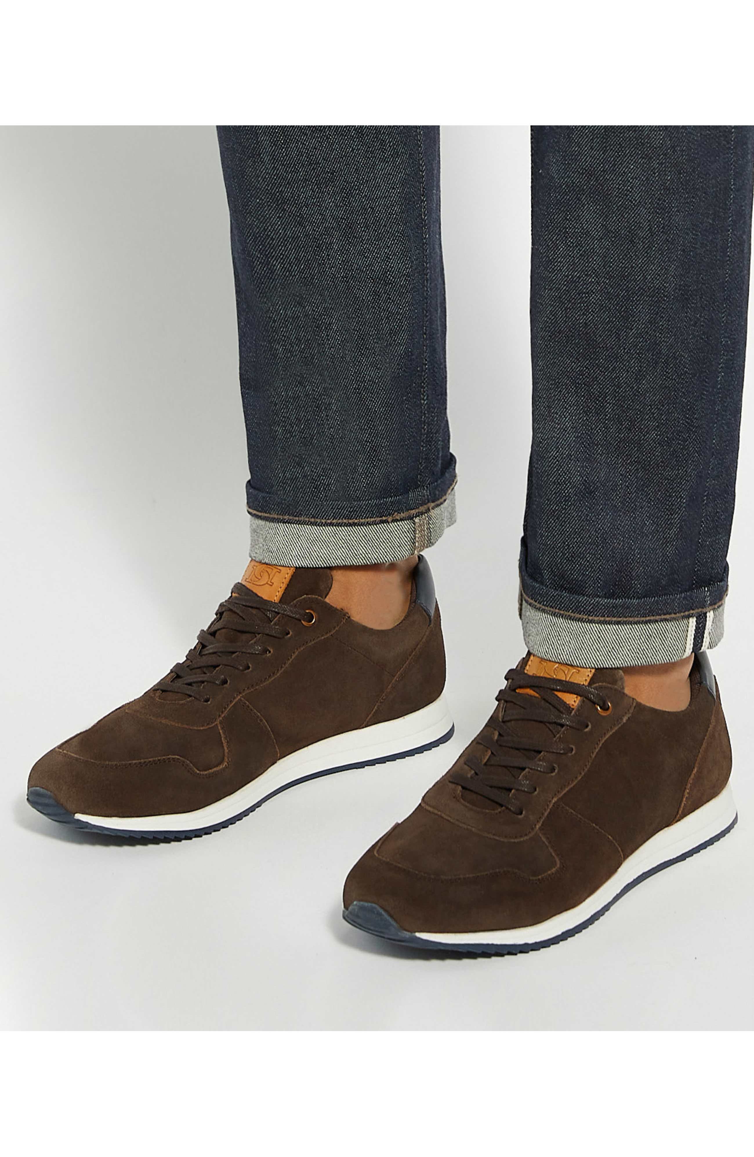 Dune London Toulous Sneaker, Alternate, color, Brown