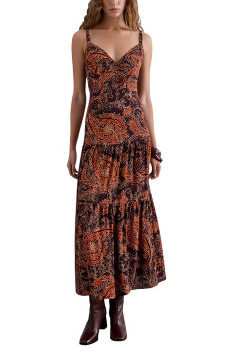Structured Print Dress