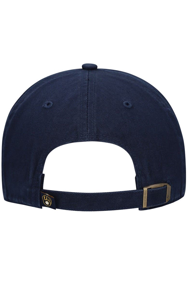 Men's '47 Navy Milwaukee Brewers Clean Up Adjustable Hat, Alternate, color, Navy