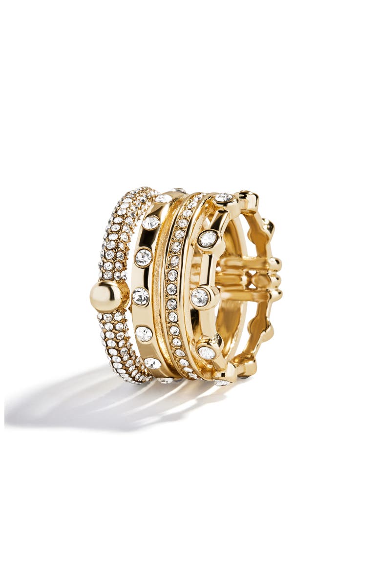 Rosaire Multiband Ring, Alternate, color, CLEAR