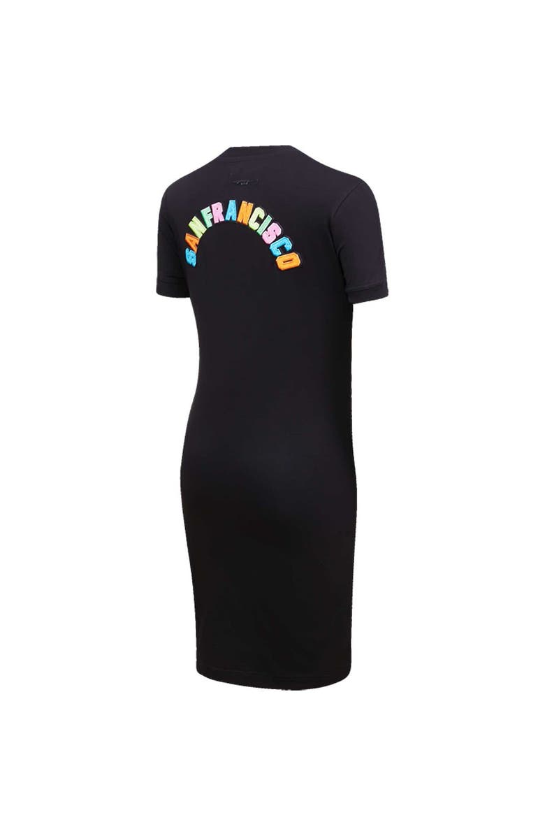 PRO STANDARD Women's Pro Standard Black San Francisco Giants Washed Neon Bodycon Dress, Alternate, color,