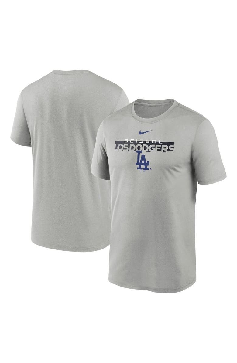 Nike Men's Nike Gray Los Angeles Dodgers City Connect Legend Performance T-Shirt, Main, color, 