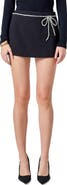 Endless Rose Rhinestone Bow Miniskirt