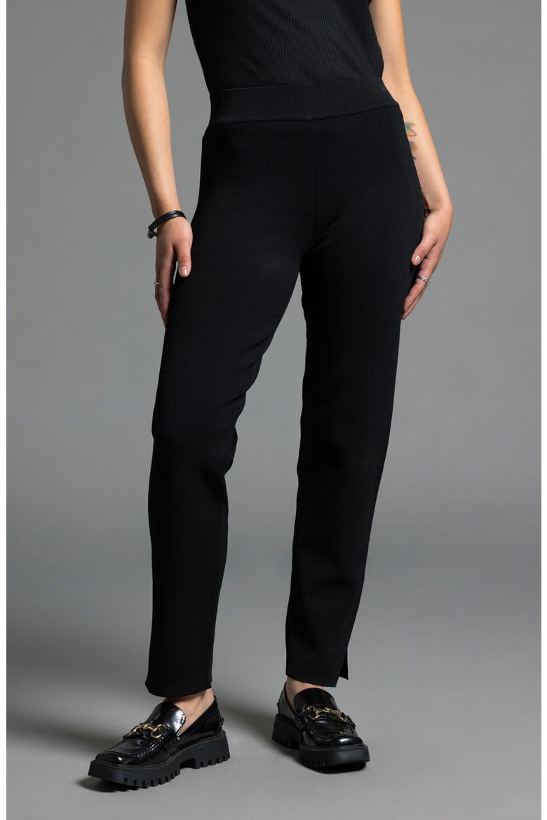 Celestia Stretch Pants, Alternate, color, BLACK
