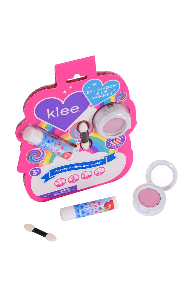 Klee Naturals Wildflower Shimmer - Kids' Eye Shadow Lip Shimmer Set, Main, color, Pink