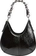 Topshop Gerry Structured Faux Leather Shoulder Grab Bag