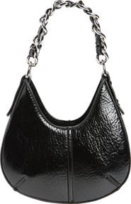 Topshop Gerry Structured Faux Leather Shoulder Grab Bag