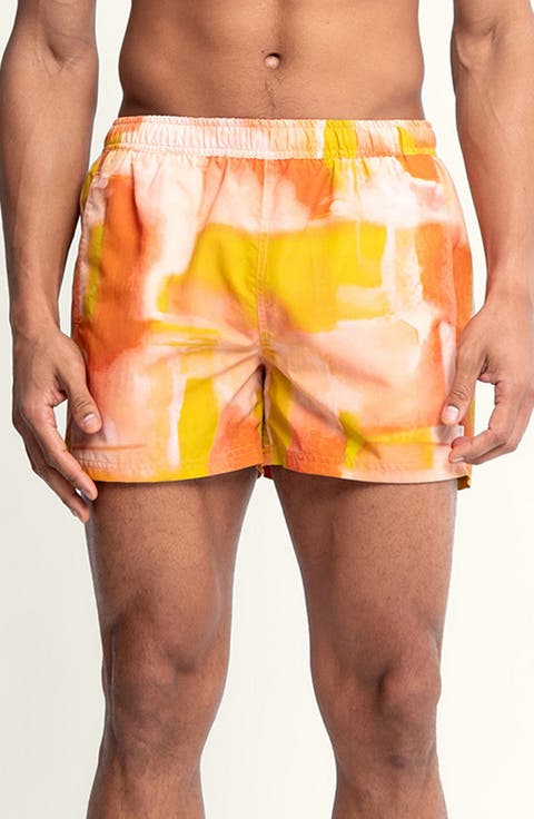 Sebastian Solid 4-Inch Nylon Swim Trunks
