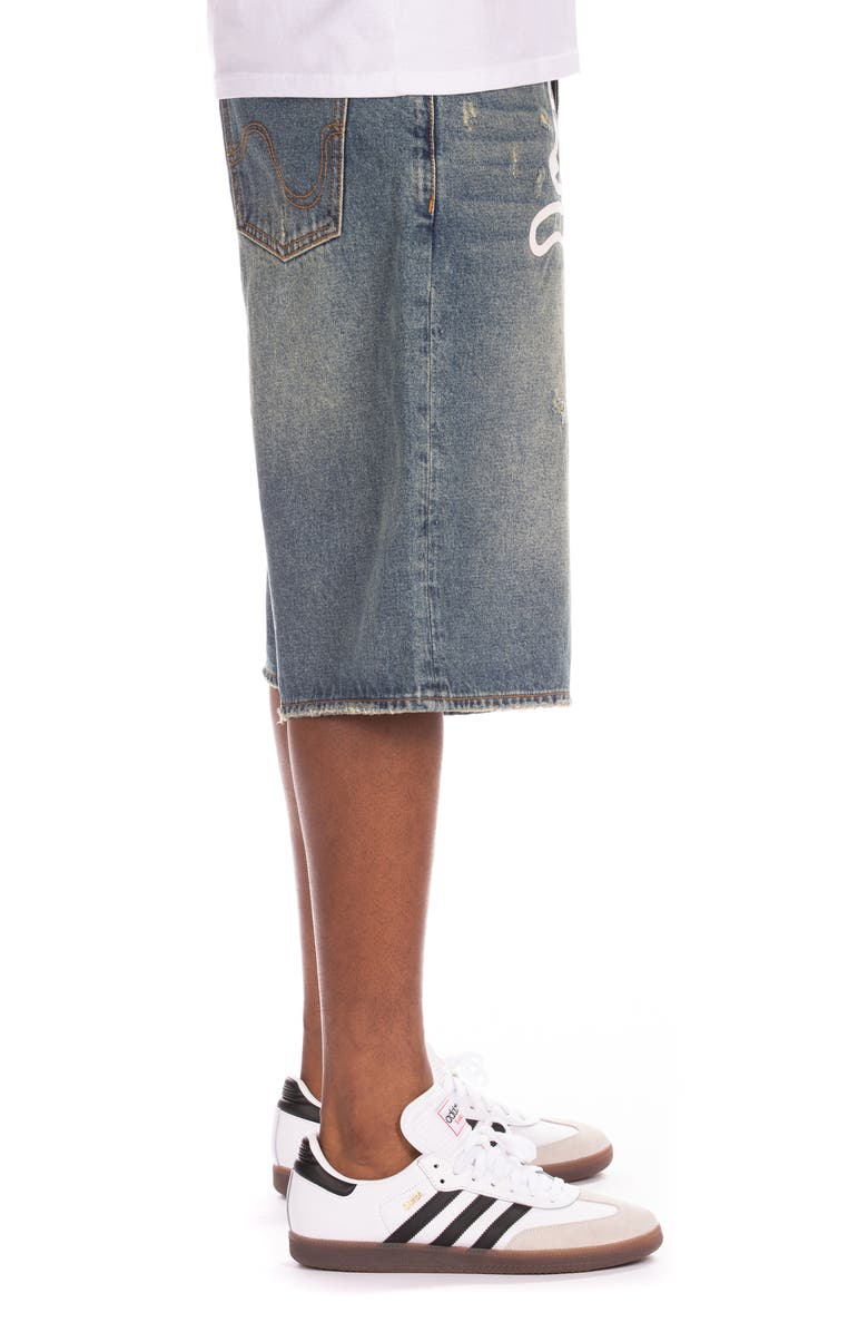 ICECREAM Baskin Denim Short, Alternate, color, Blue Fudge