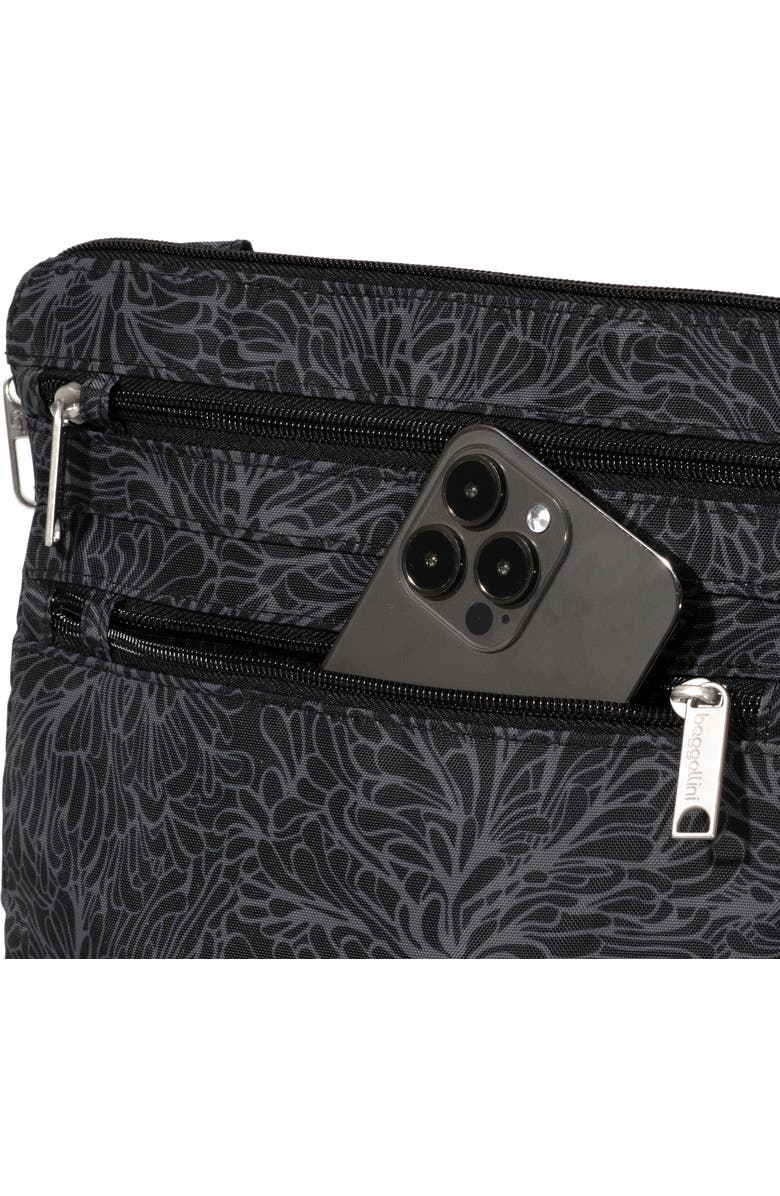 BAGGALLINI Securtex Anti-Theft Large Crossbody Bag, Alternate, color, Midnight Blossom Print