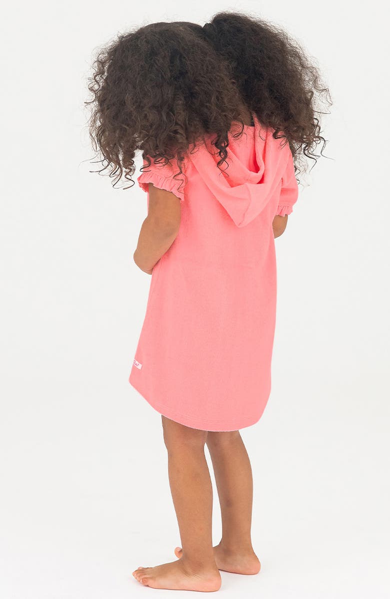 RuffleButts Terry Cloth Swim Cover-Up, Alternate, color, Bubblegum Pink