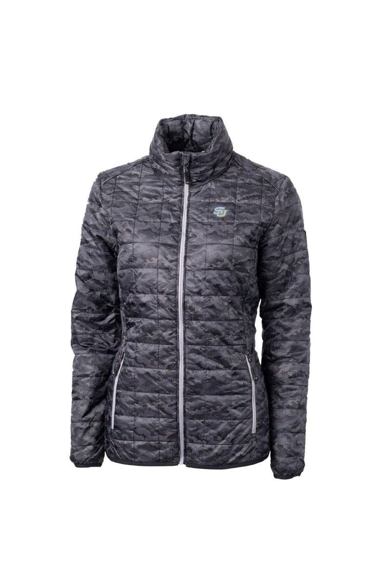 Cutter & Buck Women's Cutter & Buck Black Southern University Jaguars Eco Full-Zip Puffer Jacket, Main, color, 