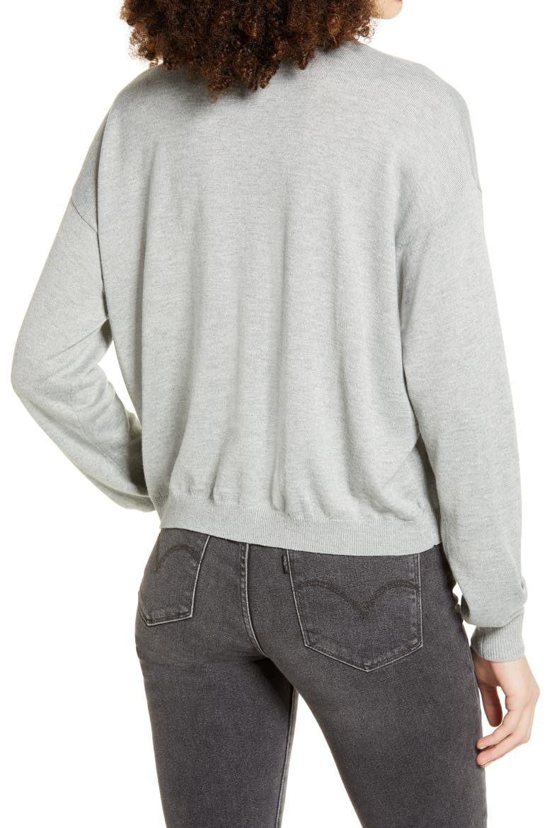 Easy Drop Shoulder Sweater, Alternate, color, GREY MEDIUM HEATHER
