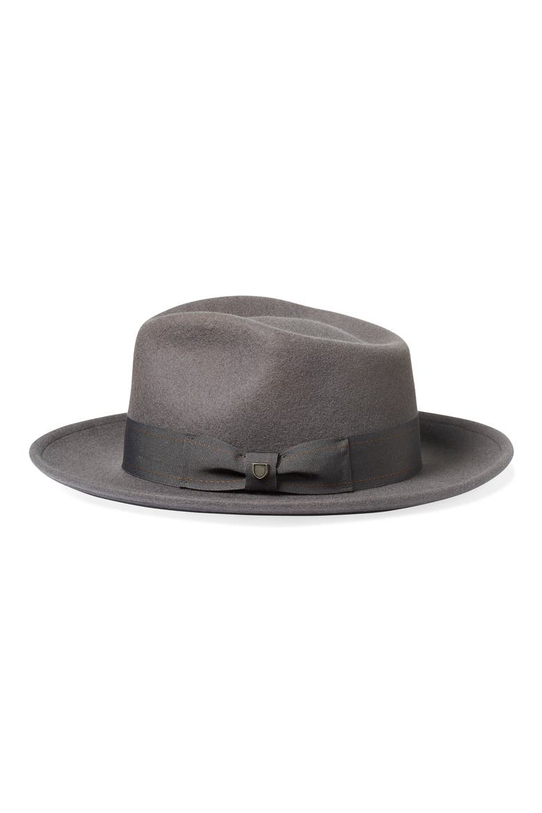Swindle Wool Fedora, Main, color, GREY/ GREY