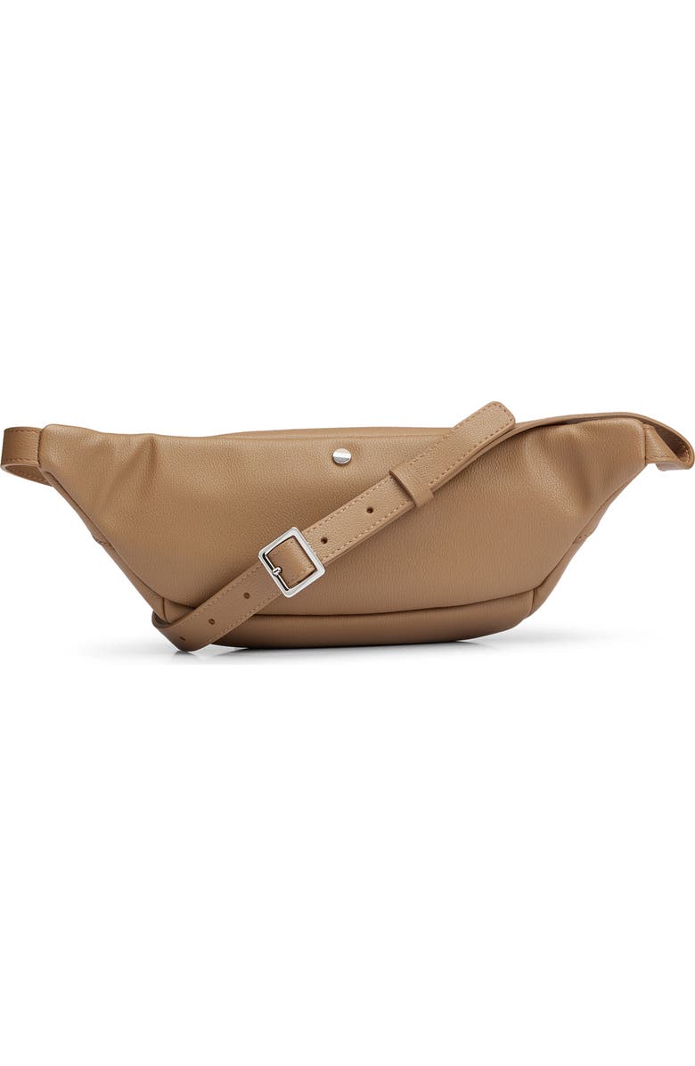 BOSS Olivia Faux Leather Belt Bag, Alternate, color,