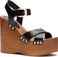 Stuart Weitzman Kate Clog Wedge Sandal