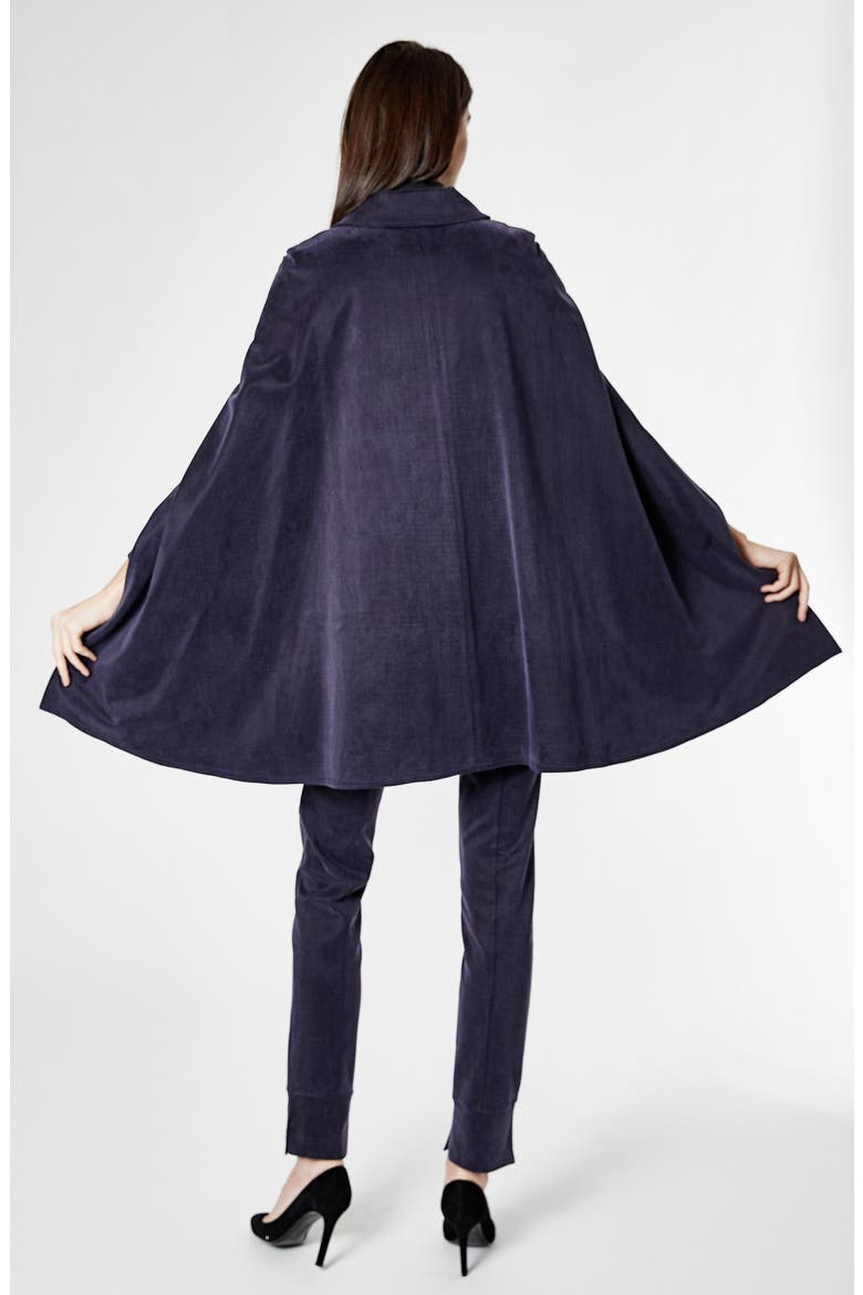 Georgina Maternity Cape Jacket, Alternate, color, PRATO BLUE