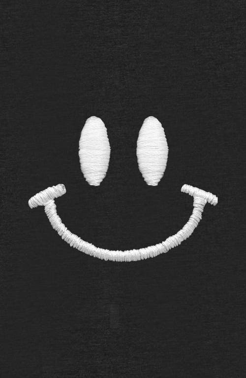 DALIX DALIX SMILE FACE CROPPED HOODIE 