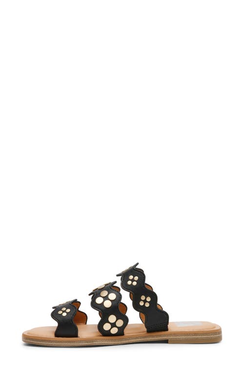 Dolce Vita Dv By  Jatty Scallop Slide Sandal In Black