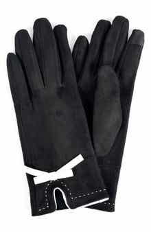 MARCUS ADLER Faux Suede Bow Gloves