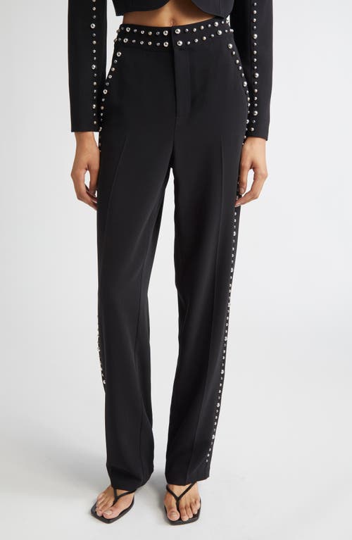 Cinq À Sept Cinq A Sept Olga Studded Pants In Black