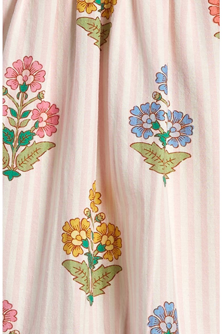 Kids' Floral Tiered Twirly Sundress, Alternate, color, PINK WOODBLOCK FLORAL