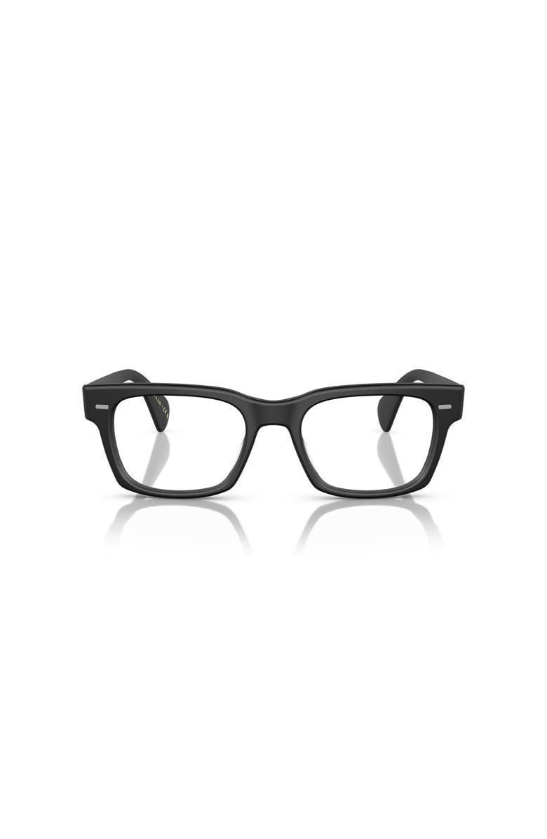Oliver Peoples 54mm Square optical glasses, Alternate, color, Black
