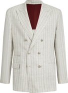 Brunello Cucinelli Chalk stripe twill blazer