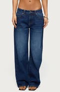EDIKTED Rivka Low Rise Wide Leg Jeans