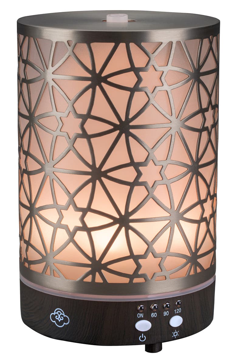 SERENE HOUSE Nexus Metal Ultrasonic Aroma Diffuser, Alternate, color, Silver